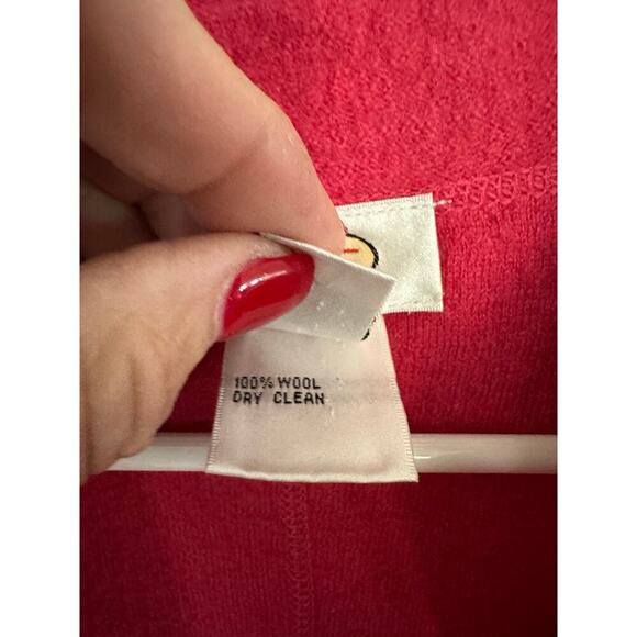 Talbots Women's Pink Button Front Cardigan Sweater Size Large 100% wool - Picture 6 of 8